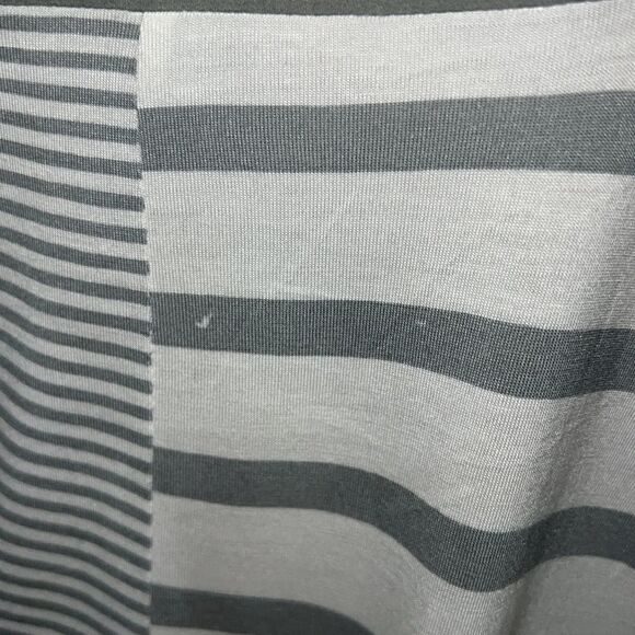 Anthropologie | Anthro One September Striped Short Sleeve Top Yellow Gray sz S - Picture 4 of 9